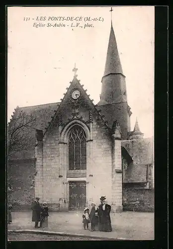 AK Les Ponts-de-Cé, Eglise St-Aubin