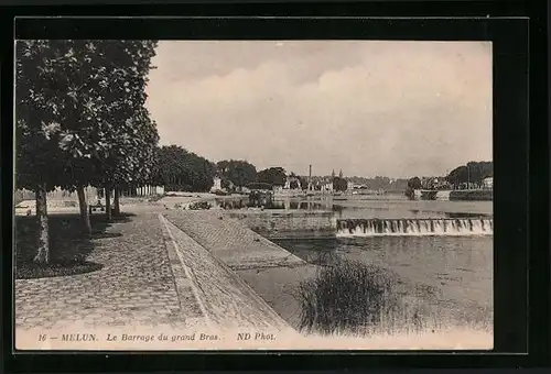 AK Melun, Le Barrage du grand Bras