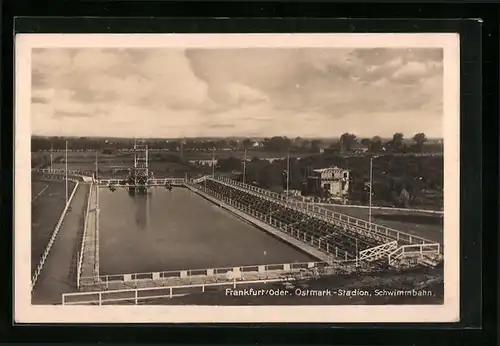 AK Frankfurt /Oder, Ostmark-Stadion - Schwimmbahn