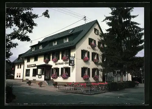 AK Stegen-Oberbirken, Gasthaus Sonne mit Terrasse