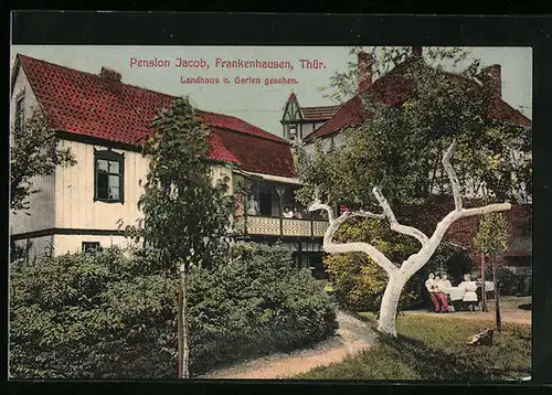 AK Frankenhausen /Thür., Hotel Pension Jacob, Landhaus