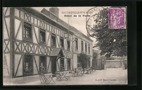 AK Heudreville-sur-Eure, Hotel de la Poste