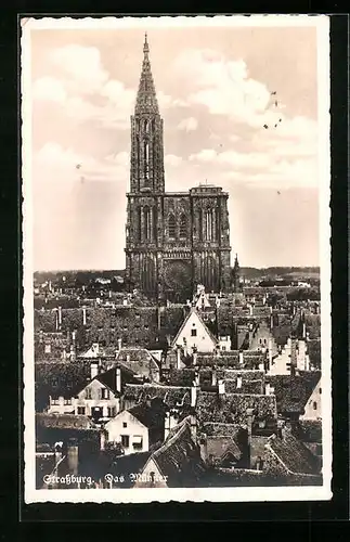 AK Strassburg, Panorama mit Münster