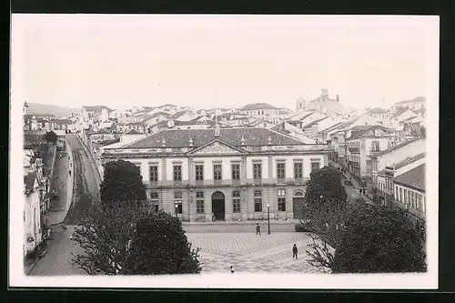 AK Angra Terceira, Platzpartie in der Stadt, Blick auf die Stadt