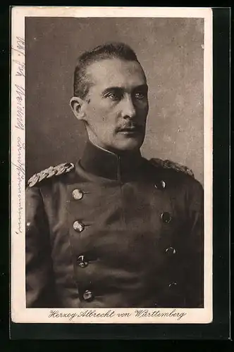 AK Herzog Albrecht von Württemberg in Uniform