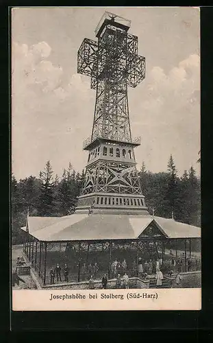 AK Josephshöhe /Stolberg, Imposanter Aussichtsturm