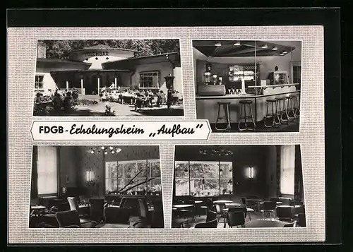 AK Templin /U. M., FDGB-Erholungsheim Aufbau