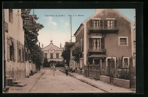 AK Luzancy, Rue de la Mairie