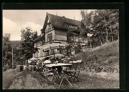 AK Stolberg /Harz, Handwerker-Erholungsheim mit Terrassen im Grünen