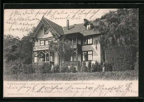 AK Bad Liebenstein, Restaurant Villa Reichshöhe