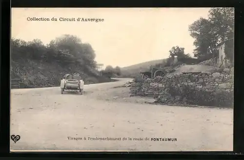 AK Pontaumur, Circuit d`Auvergne, Virages à l`embranchement