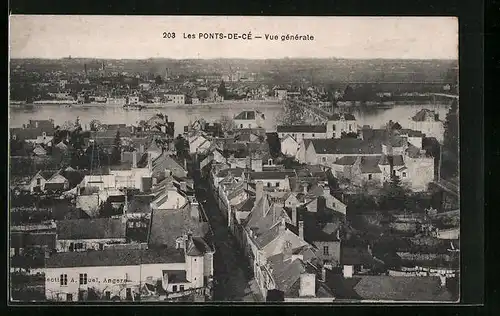 AK Les Ponts-de-Cé, Vue generale