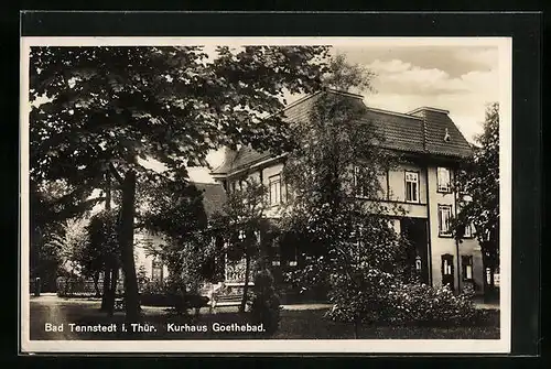 AK Bad Tennstedt i. Thür., Kurhaus Goethebad