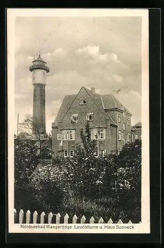 AK Wangerooge, Leuchtturm und Haus Sonneck