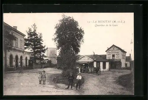 AK La Ménitré, Quartier de la Gare