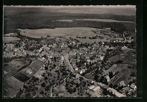 AK Sternenfels, Fliegeraufnahme der gesamten Stadt