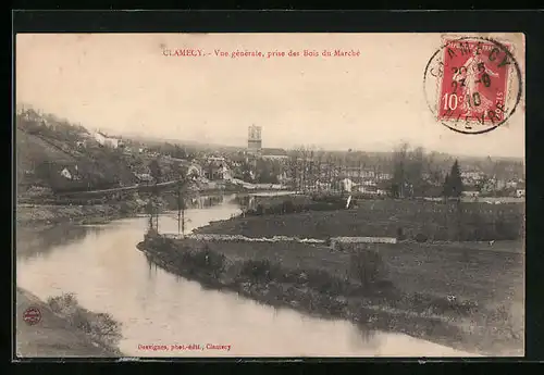 AK Clamecy, Vue gènèrale, prise des Bois du Marchè