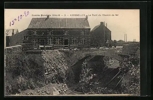 AK Avesnelles, Le Pont du Chemin de fer