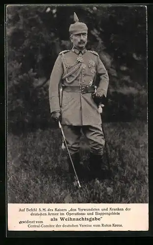 AK Kaiser Wilhelm II. im Felde