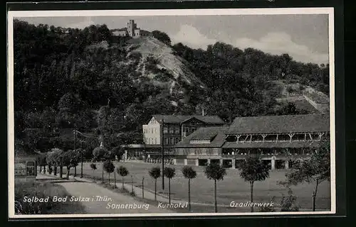 AK Bad Sulza i. Thür., Sonnenburg, Kurhotel, Gradierwerk