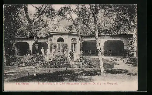 AK Bad Sulza, Trinkhalle der Carl Alexander Sophien-Quelle im Kurpark