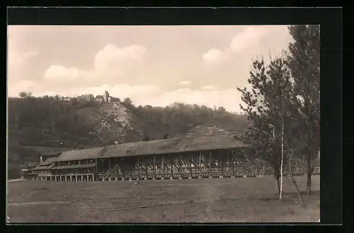 AK Bad Sulza, Gradierwerk und Blick zur Sonnenburg