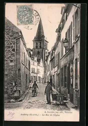 AK Andrésy, La Rue de l`Eglise