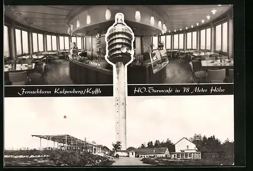 AK Bad Frankenhausen, Fernsehturm Kulpenberg mit Turmcafé