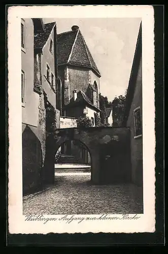 AK Waiblingen, Aufgang zur kleinen Kirche