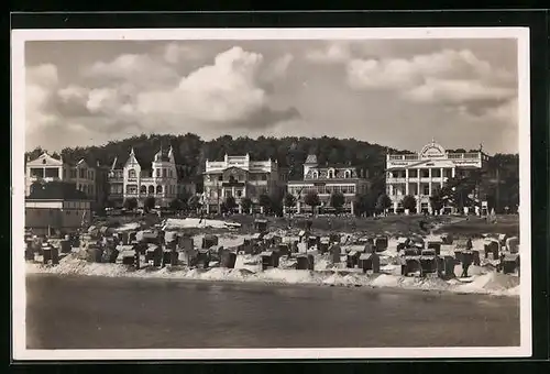 AK Binz a. Rügen, Villen am Strande