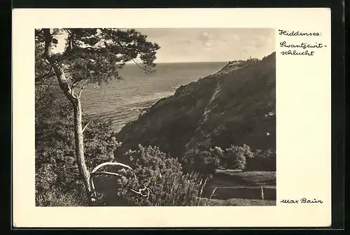 Foto-AK Max Baur: Hiddensee, Blick in die Swantjewitschlucht