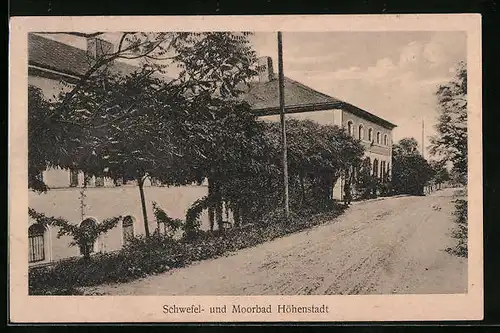 AK Höhenstadt, Strassenpartie mit Bad