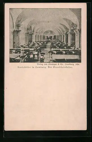 AK Hamburg, Rathskeller - Der Grundsteinkeller