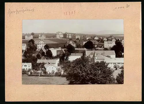 Fotografie Brück & Sohn Meissen, Ansicht Grossröhrsdorf i. Sa., Ortsansicht mit Villen