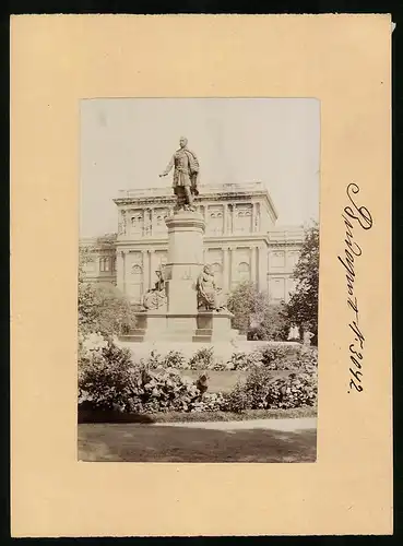 Fotografie Brück & Sohn Meissen, Ansicht Budapest, Blick auf das Denkmal des Grafen Istvan Szechenyi