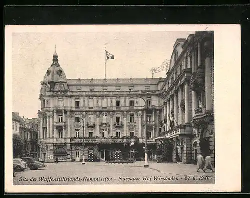 AK Wiesbaden, Nassauer Hof, Sitz der Waffenstillstands-Kommission