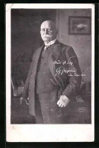 AK Ganzkörperportrait des Grafen Ferdinand von Zeppelin