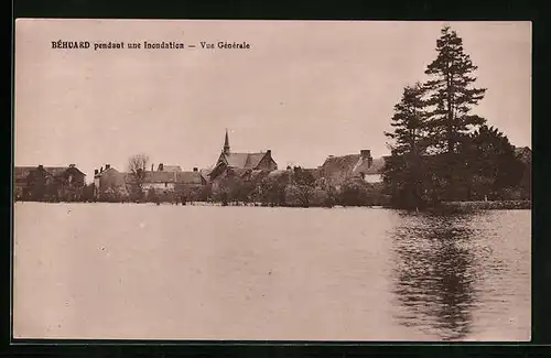 AK Béhuard, Inondation, Vue générale