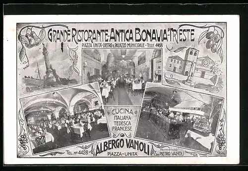 AK Trieste, Grande Ristorante Antica Bonavia, Piazza Unita