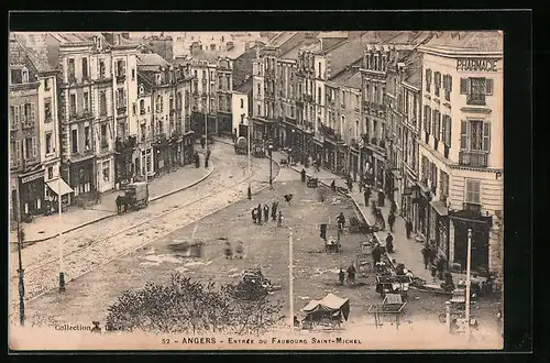 AK Angers, Entrée du Faubourg Saint-Michel