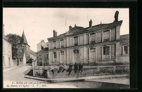 AK Rablay, La Mairie et l`Eglise