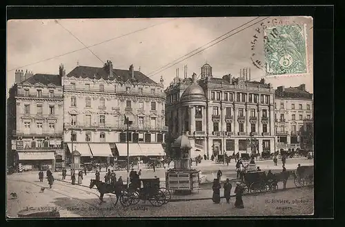 AK Angers, Place du Ralliement, Le Theatre