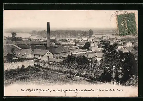 AK Montjean, Les forges Heuschen et Gourdon et la vallée de la Loire