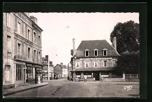 AK Beuzeville, Auberge du Cochon d`Or et route de Pont-l`Évêque