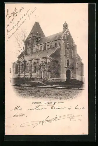 AK Tourny, L`Eglise XVe siècle