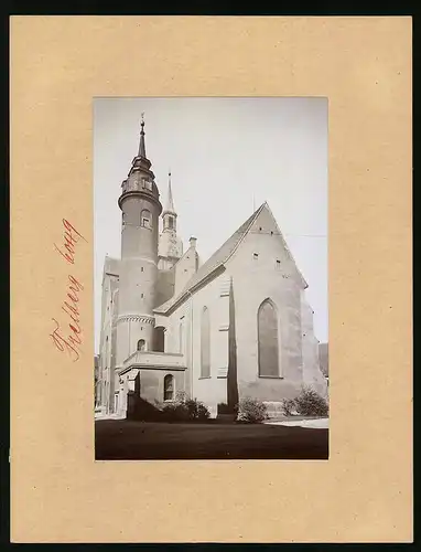 Fotografie Brück & Sohn Meissen, Ansicht Freiberg i. Sa., Blick auf die St. Petrikirche