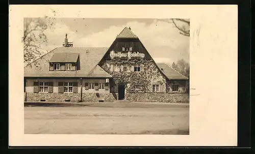 Foto-AK Heidekrug b. Guben, Waldgasthaus und Pension Heidekrug von W. Kaelberlah