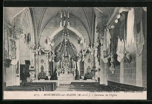 AK Montreuil-sur-Maine, Interieur de l`Eglise