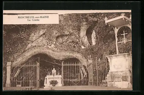 AK Montreuil-sur-Maine, La Grotte