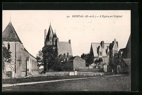 AK Durtal, L`Eglise et l`Hopital